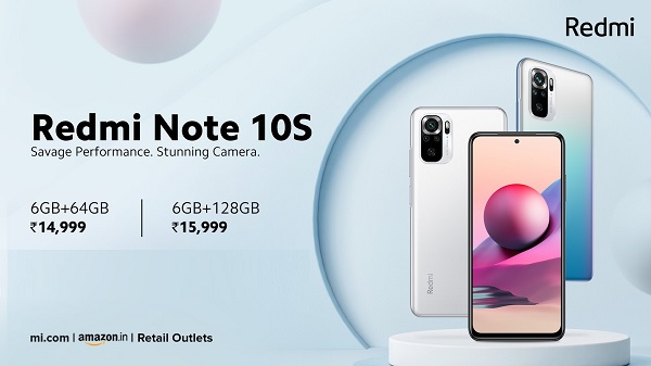 India Desire : Redmi Note 10S Amazon Price Rs 14999: Buy In Open Sale, Launch Date, Specifications & Buy Online In India